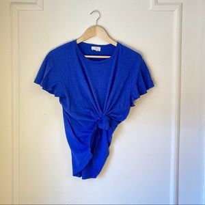💙TLA SOFT TEE 💙 Large Anthropologie Flutter sleeve